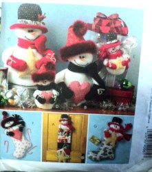 4996 SHERPA FLEECE SNOMEN, CARDHLDR, CENTRPC, ORNAMENT PATTERN